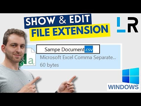 Windows: Make file extension visible and change it ✅ 1 MINUTE