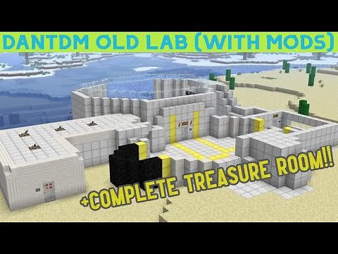 DanTDM's old Lab (with mods!) - COMPLETE TREASURE ROOM | Map showcase