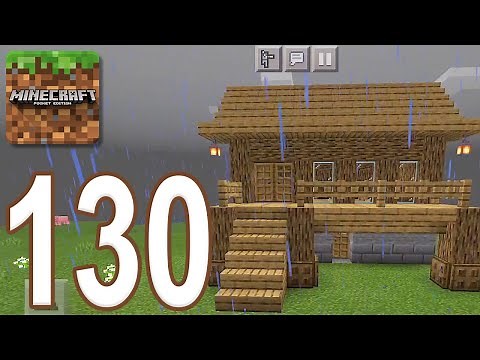 Minecraft Bedrock Survival - Gameplay Walkthrough Part 130 - New House (iOS, Android)