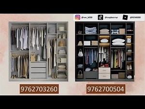 ROBLOX decals code walk in closet roblox (bloxburg/work at pizza place)