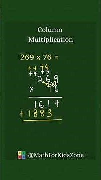 Column Multiplication | 5th Grade Math ✅💯 #maths #multiplication #math #education #mathshorts