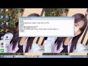 Cara Memasukkan Gambar ke Dalam WEB HTML Menggunakan Notepad