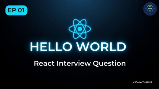 React JS Interview Question #1 🔥 Hello World Component | 30 Days of React JS | Sonia Thakur
