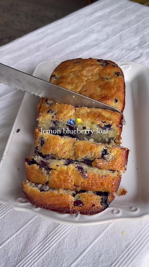 Lemon Blueberry Loaf Recipe with Lemon Glaze