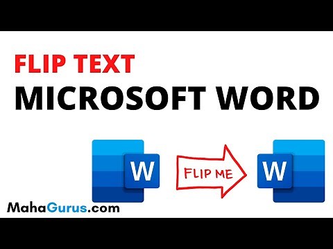 How to Flip Text in Microsoft Word | Flip Text MS Word