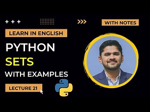 21. Python Sets Tutorial | Python Tutorial for Beginners | Amit Thinks