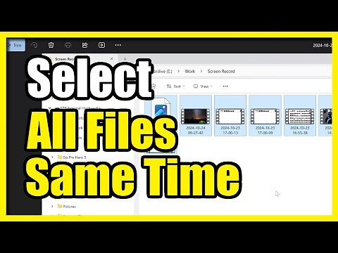 How to Select All Files at Same time with Shortcut on Windows 10/11 (Easy Method)