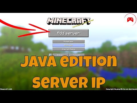 Minecraft Java Edition Server IP Address