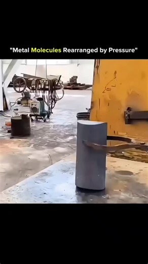 SCIENCE - EXPLAINED on Instagram: "What you’re watching isn’t magic — it’s matter being rewritten under pressure. 🧠⚙️ When extreme force is applied to metal, its molecules don’t just compress… they rearrange. At the atomic level, metal is made of crystal lattices — orderly patterns of atoms. Apply enough pressure, and those patterns shift, slide, and realign into entirely new structures. This is how metals become stronger, tougher, or more flexible without changing their chemical composition. P