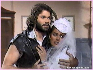 1984 May - Runaway Bride Bo races against time to stop Hope's wedding to Larry Welch. clip featuring: Peter Reckell (Bo), Kristian Alfonso (Hope), Andrew Masset (Larry), DeAnna Robbins (Diane), MacDonald Carey (Tom), Frances Reid (Alice), Stanley Brock (Howie), Deidre Hall (Marlena), Suzanne Rogers (Maggie), Gloria Loring (Liz), Lisa Trusel (Melissa), Jed Allan (Don), Lanna Saunders (Marie), Leann Hunley (Anna), Quinn Redeker (Alex), Larry Poindexter (Ben) & Michael Leon (Pete) | DaysCaps by Kat