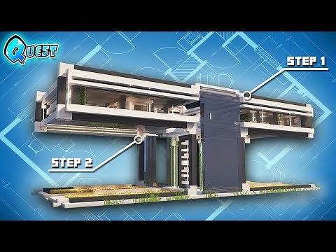 Minecraft: How to Build a Large Modern Base | Tutorial |