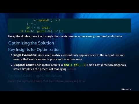 Optimize Your Python Code for Printing North-East Diagonals in a Matrix
