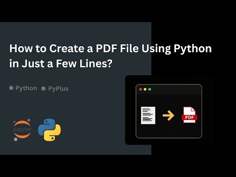 How to Create a PDF File Using Python in Just a Few Lines?