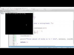 C Programming Example: How to Find how many words are in a string || Must Watch