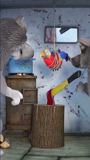 Who&#39;s there? Police? 🦜 #ItsNoSliceOfHeaven #MashaAndTheBear #Shorts #cartoonforkids #mashaandthebear