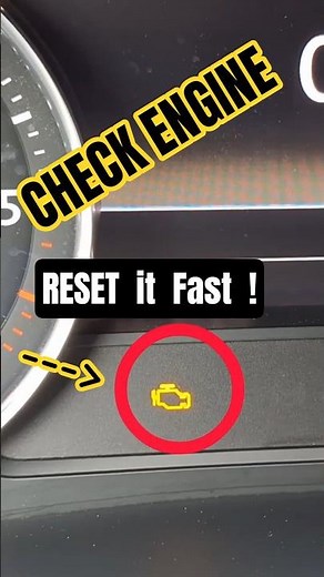 Check Engine Light 🔧 How to Reset