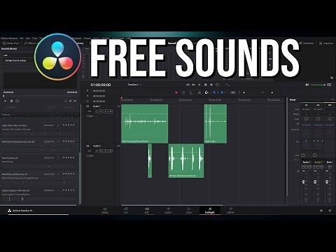 How to Install & Use Free Sound Effects Library for Your Videos - Resolve 16 Tutorial