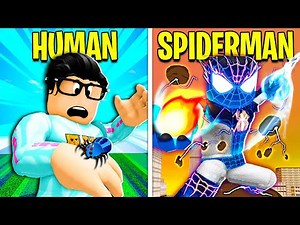 HUMAN To ELEMENTAL SPIDERMAN! (Roblox)