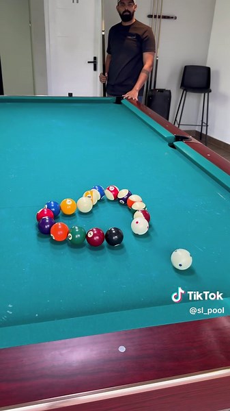 Creating a Heart through Multiple Rails Kick Shot | Nil Denethi Rap #trickshots #slpool #kickshot #iraj #nildenethi #kickshot