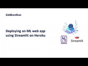 Deploying a Machine Learning web app using Streamlit on Heroku