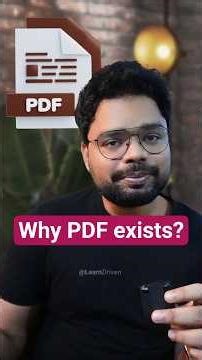 Why was PDF invented 📃