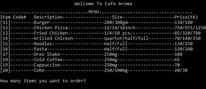 Simple Food Ordering System In C Programming With Source Code - Source Code & Projects