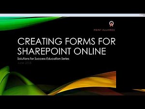 Creating Forms for SharePoint Online