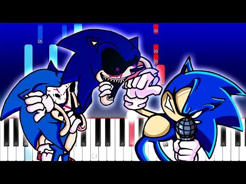 Friday Night Funkin' VS SONIC.EXE - Confronting Yourself (Piano Tutorial)