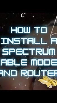How to install a Spectrum Modem and Router.