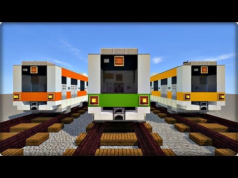 【マインクラフト】電車を建築してみる【電車の作り方】