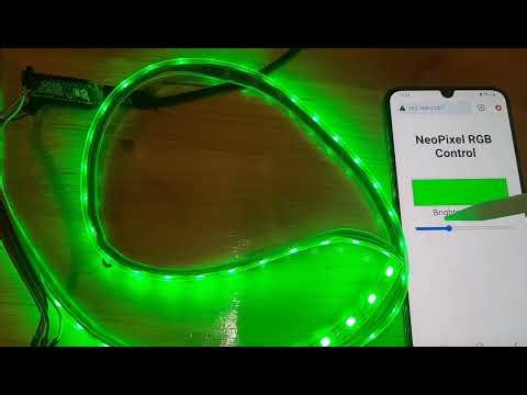 ✨ Web-Controlled NeoPixel LED Ring With ESP32 and Visuino