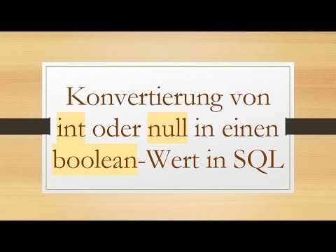 Konvertierung von int oder null in einen boolean-Wert in SQL