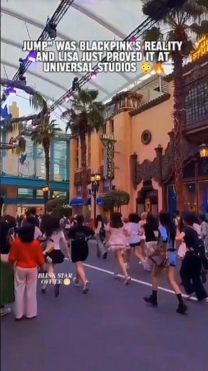 Jump” Was BLACKPINK’s Reality… And Lisa Just Proved It at Universal Studios 😳🔥#lisa #lalisa #blink