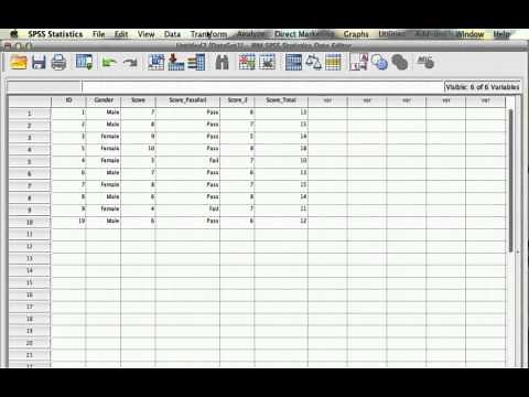 Tutorial: Introduction to SPSS
