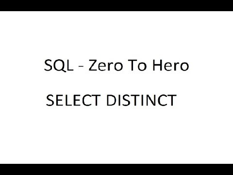 SELECT DISTINCT statement in SQL | Explain about SQL SELECT DISTINCT | SQL Tutorial | In 3 minutes