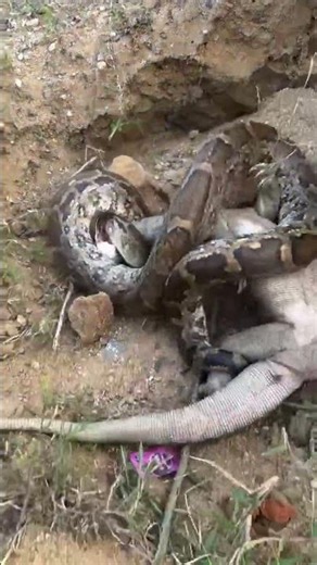 python squeezing komodo #shorts #python #komodo #viral