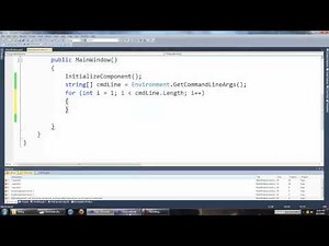 How to "open with" your WPF application (command line arguments) C#