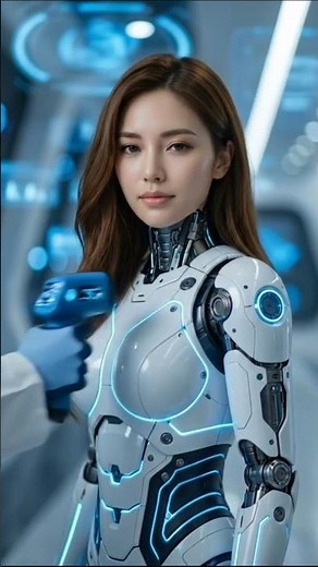 AI Robot Girl Comes to Life | Human Technician Reboot Sequence | AI Scenario | Future Technology