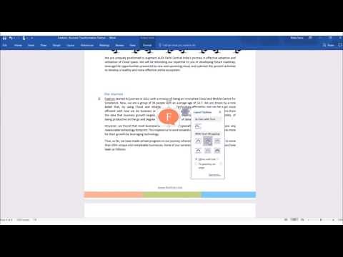 How to use Layout option in Microsoft Word?