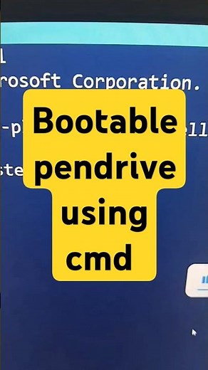 How to make bootable pendrive using cmd full command list #windows