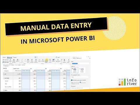 Manual data entry in Microsoft Power BI