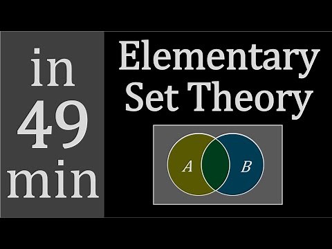 Elementary Set Theory in 49 minutes