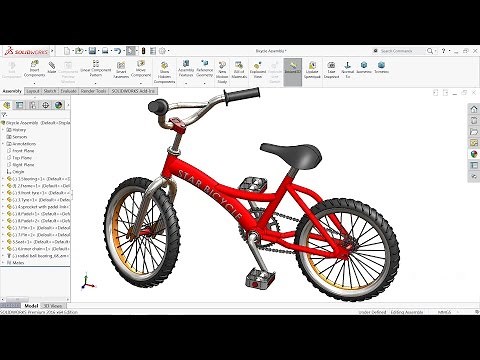 Solidworks tutorial | Design and Assembly of Bicycle in Solidworks