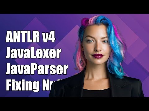 ANTLR v4 JavaLexer and JavaParser Returning Null Parse Tree: Solutions