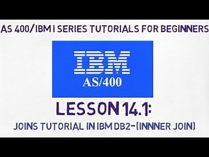 As-400 tutorial for Beginners | #14.1 | Joins in IBM DB2(Inner join) in AS400 with Example.