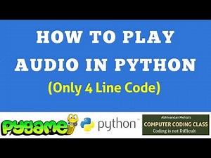 how to play audio in python using pygame | how to play mp3 in python using pygame