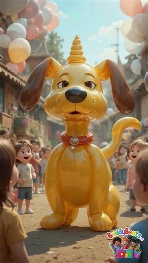 🎈 Making a Pink Balloon Animal – Fun & Easy Balloon Art Tutorial for Kids! 🎨