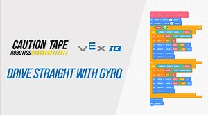How to make VEX IQ robot drive straight with VEXcode blocks
