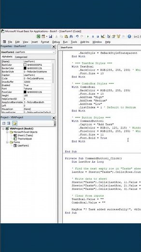 Turn Your Excel Spreadsheet Into a Mini‑App Using UserForms (VBA)