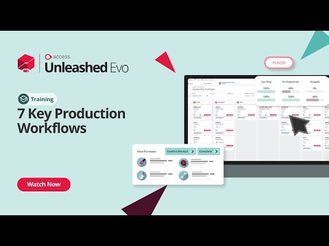7 Key Unleashed Production Workflows Quick Demo | Unleashed Inventory Management Training Academy